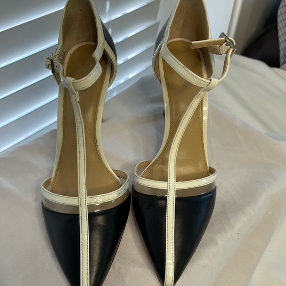 Michael Kors Black and White Heels - Picture 2 of 12